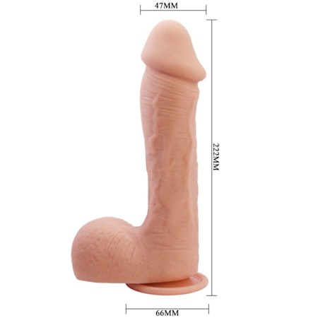Beautiful Encounter Johnson Realistisk Hud Strapon Dildo 22 cm x 5 cm – För Naturlig Känsla och Intensiv Stimulans, Perfekt för Strapon Selen och Uppslukande Njutning!