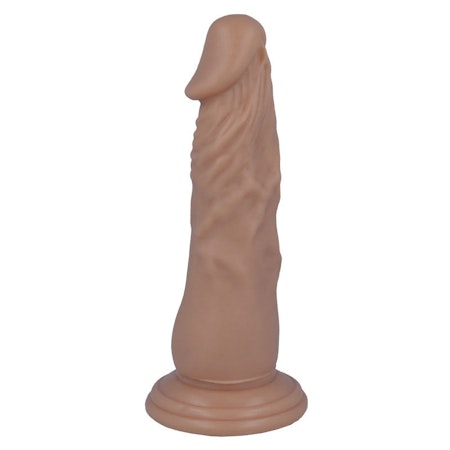 Mr. Intense 6 – Realistisk Strapon Dildo 16.6 cm x 4.4 cm med Sugpropp för Hands-Free Njutning