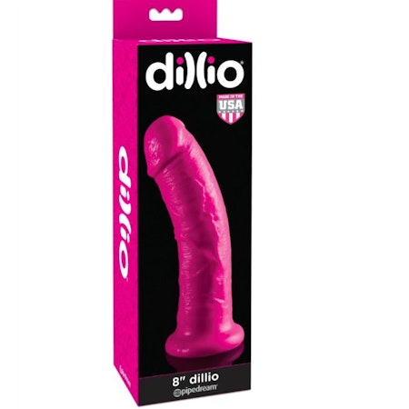 Dillio Dildo 20.32 cm Rosa för Realistisk och Intensiv Stimulans
