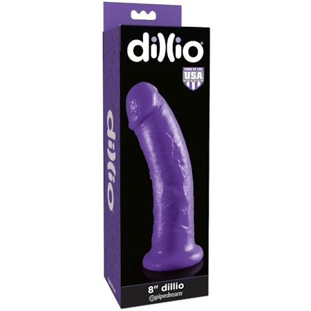 Dillio Dildo 20.32 cm Lila för Intensiv och Realistisk Stimulans