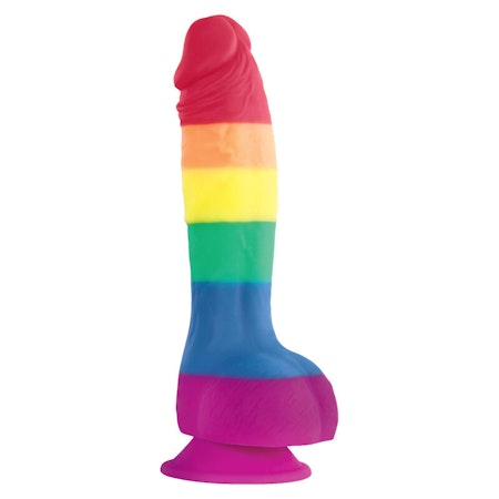 ride – LGBT Flag Strapon Dildo 15 cm x 6 cm för Inkluderande och Intensiv Njutning