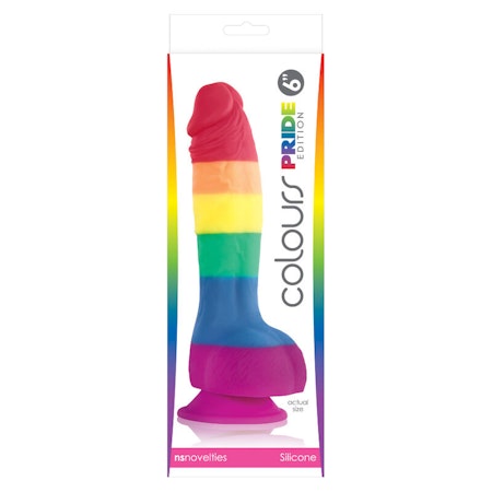 ride – LGBT Flag Strapon Dildo 15 cm x 6 cm för Inkluderande och Intensiv Njutning