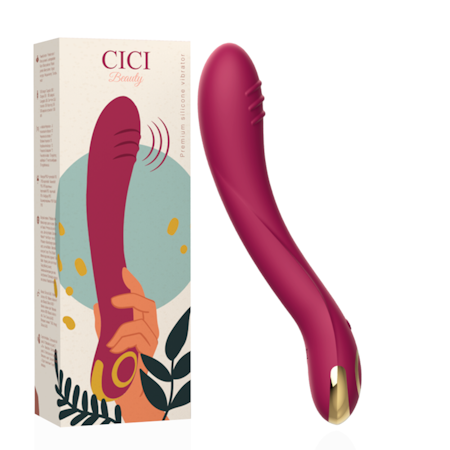Cici Beauty Premium Silikon G-Punkt Vibrator – Högkvalitativ G-Punktsvibrator i Mjuk Silikon för Djup och Precist Stimulering