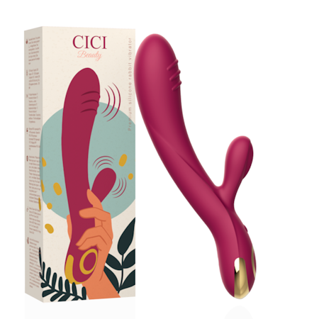 Cici Beauty Premium Silikon Rabbit Vibrator – Luksuriös Rabbit Vibrator i Mjuk Silikon för Dubbel Stimulering och Intensiv Njutning