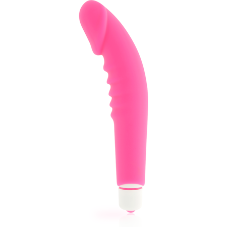 Dolce Vita Realistic Rosa Silikon G-Punkt Vibrator – Realistisk G-Punktsvibrator i Mjuk Silikon för Naturlig och Intensiv Stimulering