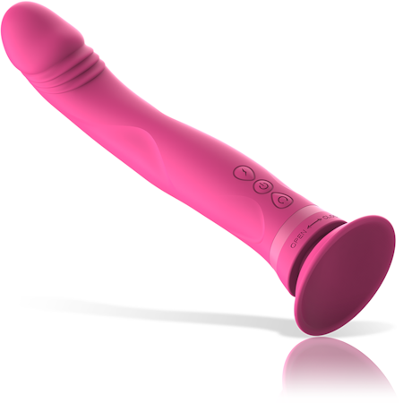 INTENSE™ - Michelangelo Dildo Vibrator Silikon Rosa – Realistisk Dildo Vibrator i Silikon för Intensiv Stimulering och Komfort