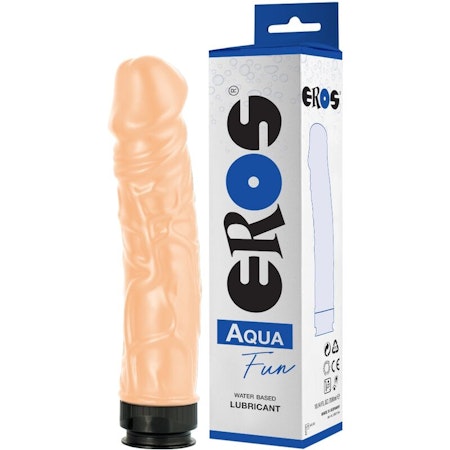 REALISTISK DILDO EROS AQUA FUN MED VATTENBASERAT GLIDMEDEL