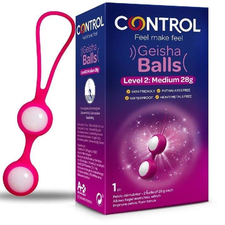 GEISHAKULOR CONTROL NIVEL II – 38g Steg 2 för Effektiv Bäckenbottenträning och Ökad Muskelkontroll