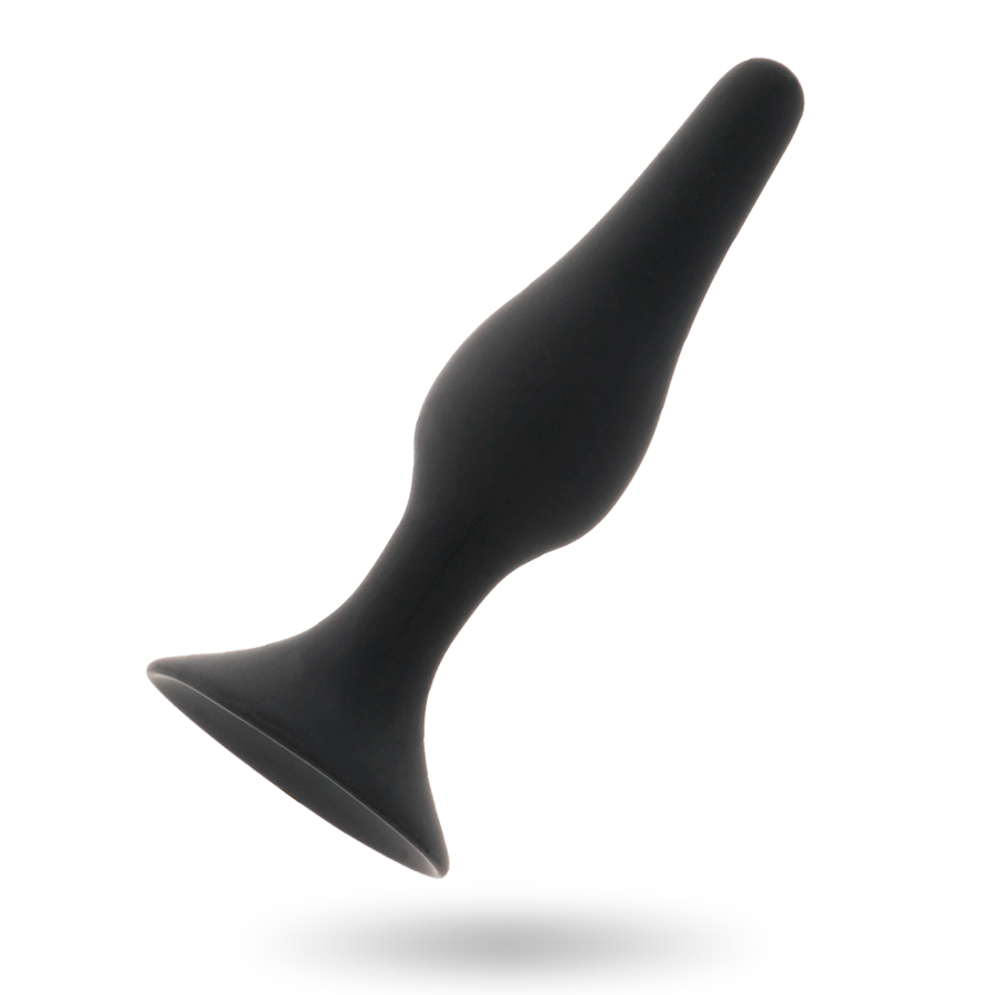 Intense Level 2 analplugg – svart, 11,5 cm buttplug för medelavancerad anal träning och intensiv stimulans