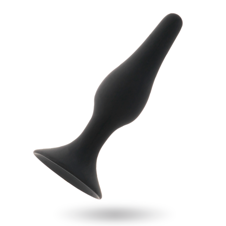 Intense Level 2 analplugg – svart, 11,5 cm buttplug för medelavancerad anal träning och intensiv stimulans