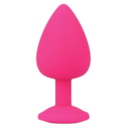 Intense Shelki analplugg (Large) – Hot rosa, 4,4 cm diameter för intensiv anal njutning och maximal stimulans