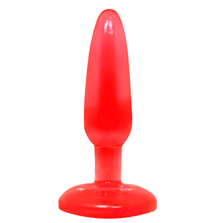 Small metall analplugg röd – 3,9 cm diameter för en lyxig och intensiv anal stimulans