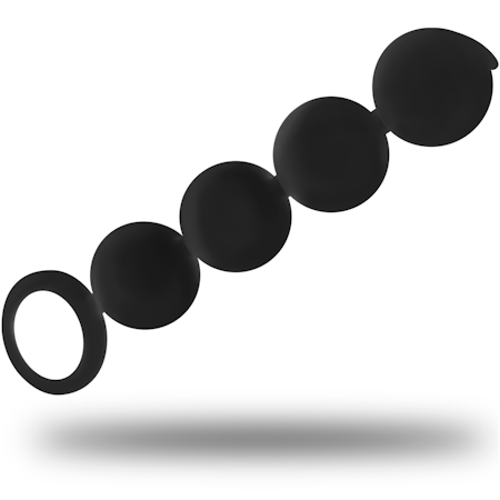 ANAL KULSTAV SVART & SILVER - LENNON SILIKON 15 CM – Fördjupad Stimulering med Ergonomisk Design i Högkvalitativt Silikon