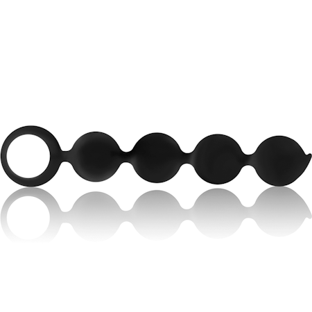 ANAL KULSTAV SVART & SILVER - LENNON SILIKON 15 CM – Fördjupad Stimulering med Ergonomisk Design i Högkvalitativt Silikon