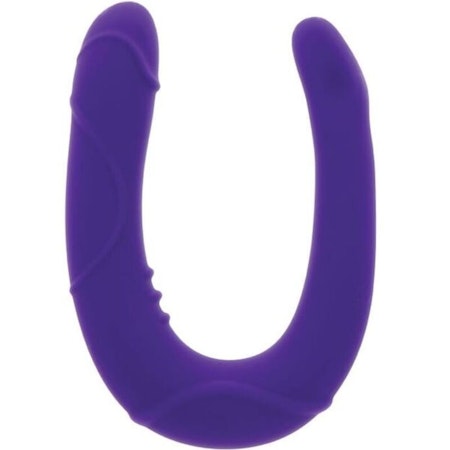 Mini Dubbeldildo Get Real – Vogue Lila, Kompakt Dildo för Dubbel Njutning och Flexibilitet