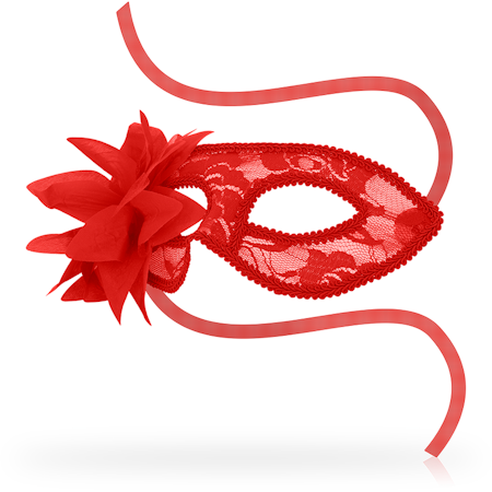 ÖGONMASK OHMAMA MASKS LACE RÖD SPETS