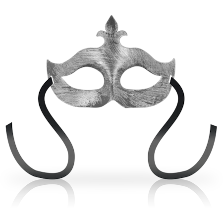 ÖGONMASK OHMAMA MASKS FLEUR DE LIS - SILVER FÄRGAD
