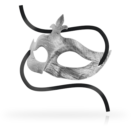 ÖGONMASK OHMAMA MASKS FLEUR DE LIS - SILVER FÄRGAD
