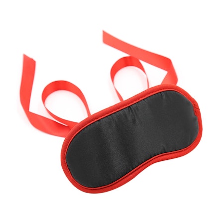 ÖGONMASK OHMAMA FETISH MED RÖDA KANTER