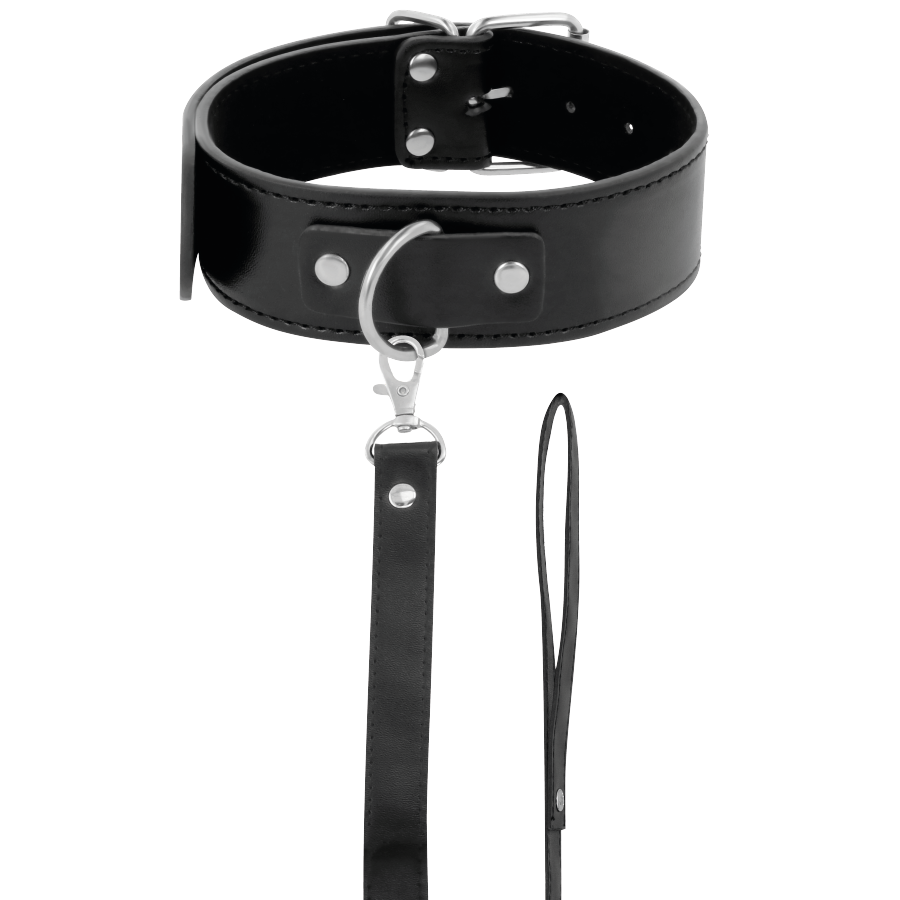 HALSBAND MED KOPPEL DARKNESS PADDED LOCKING