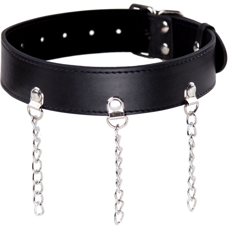 HALSBAND MED KEDJOR OHMAMA FETISH