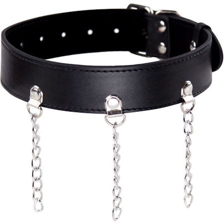 HALSBAND MED KEDJOR OHMAMA FETISH