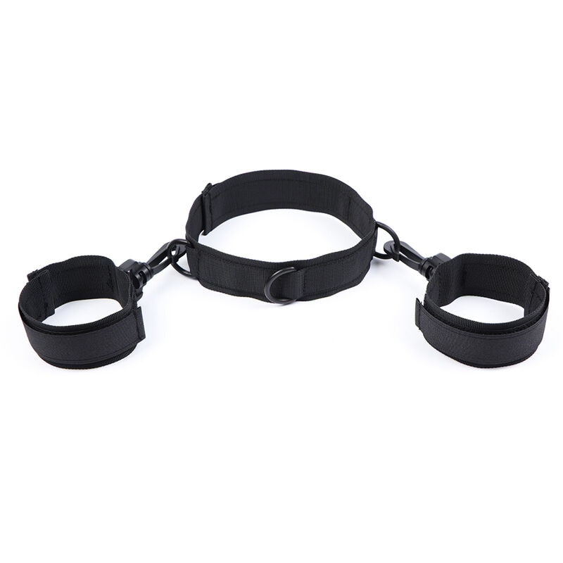 HALSBAND MED HANDKLOVAR OHMAMA FETISH NYLON I NYLON