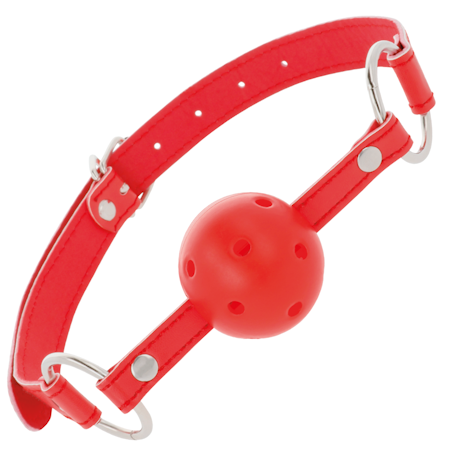 GAGBALL DARKNESS RED BREATHABLE RÖD
