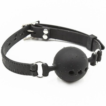 GAGBALL MED LUFTHÅL OHMAMA FETISH SILIKON STORLEK LARGE