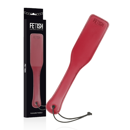 PADDEL FETISH SUBMISSIVE ORIGIN MED SÖMMAR I VEGAN LÄDER RÖD