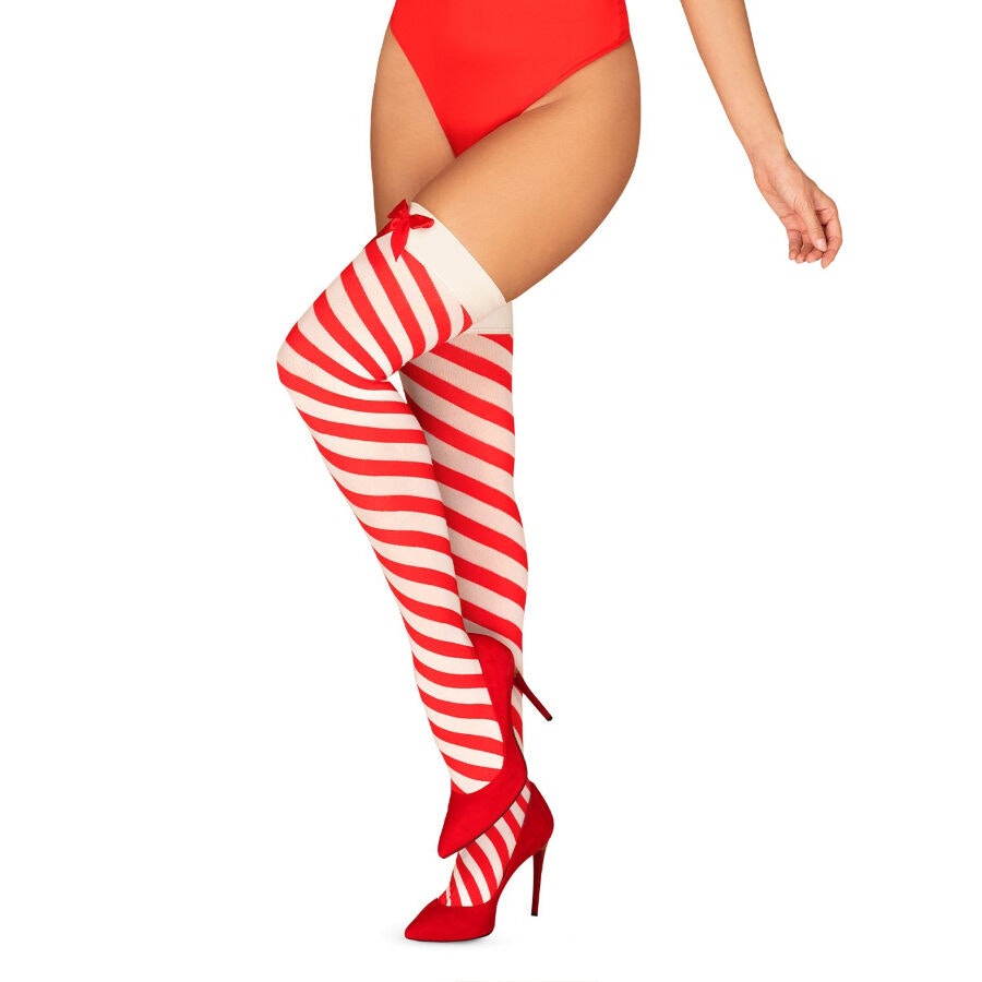 Obsessive Stay-Up Strumpor Kissmas – S/M, eleganta och sensuella stay-up strumpor för en sexig och sofistikerad look