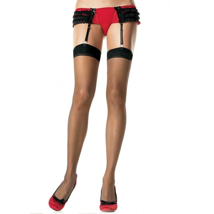 Svarta strumpor – Leg Avenue One Size, eleganta och stiliga strumpor för varje tillfälle