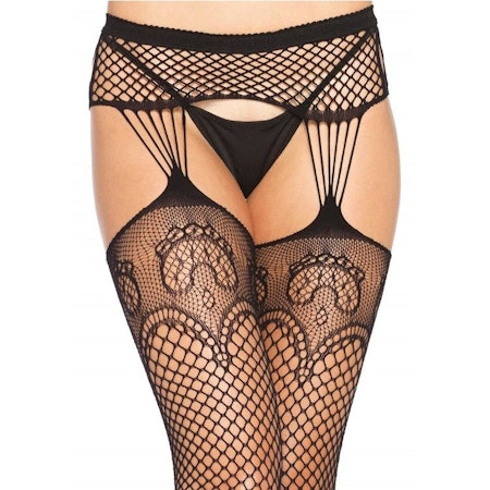 Strumpor med höfthållar-look – One Size, eleganta och sensuella strumpor för en sofistikerad och sexig stil