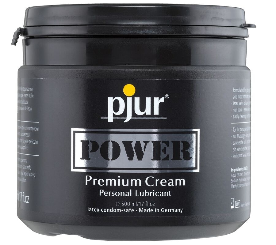 GLIDMEDEL VATTEN/SILIKON BASERAT PJUR POWER PREMIUM 500 ML