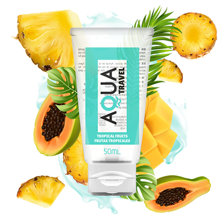 GLIDMEDEL VATTENBASERAT AQUA TRAVEL FLAVOUR TROPISK FRUKTSMAK - 50 ML