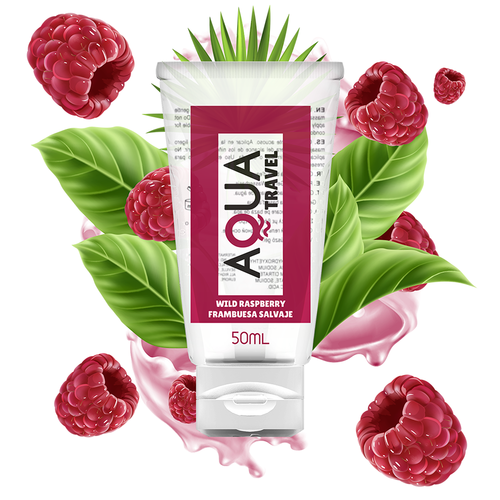 GLIDMEDEL VATTENBASERAT AQUA TRAVEL FLAVOUR HALLON SMAK - 50 ML