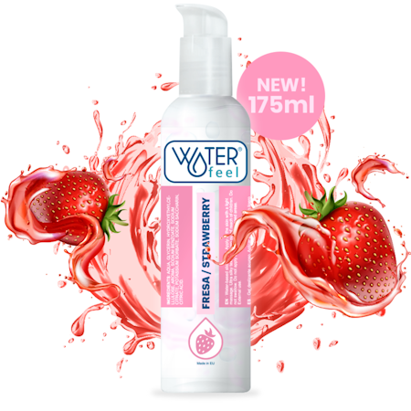 GLIDMEDEL WATERFEEL VATTENBASERAT SMAK AV JORDGUBB - 175 ML