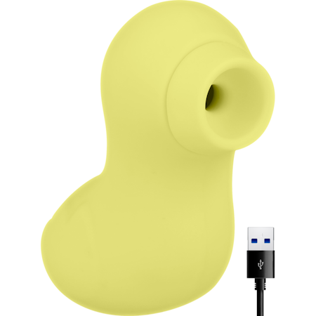 KLITORIS STIMULERANDE AIRPULSE STIMULATOR OHMAMA DUCKLING – Gul Modell för Mjuk och Effektiv Stimulering