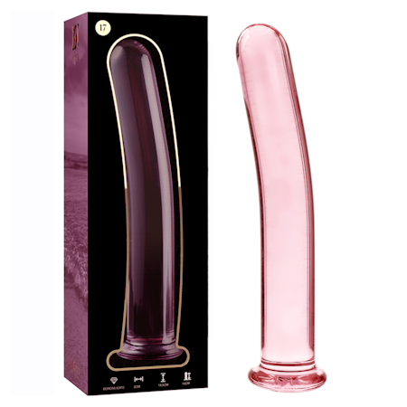 GLASDILDO NEBULA SERIES BY IBIZA - MODEL 17 BOROSILICAT GLAS 18.5 X 3 CM ROSA