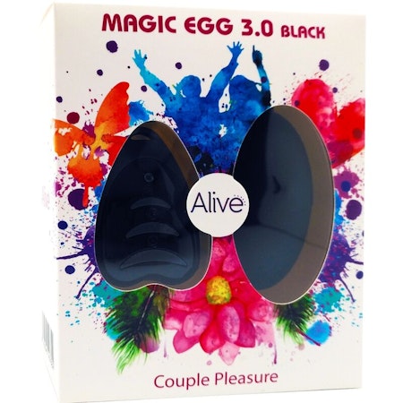 Alive Magic Egg 3.0 Vibrerande Ägg med Fjärrkontroll Svart för Diskret och Intensiv Njutning