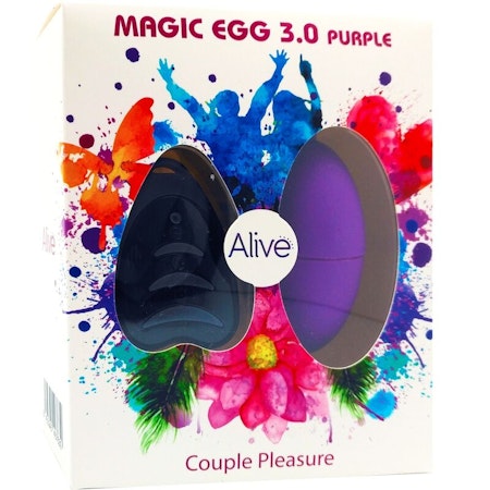 Alive Magic Egg 3.0 Vibrerande Ägg med Fjärrkontroll Lila för Intensiv och Diskret Stimulans