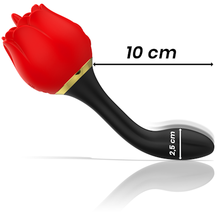 Slickande + Anal Vibrator Mia - Prague Dubbel – Mångsidig Vibrator för Både Klitoris- och Analsimulering för Dubbel Njutning