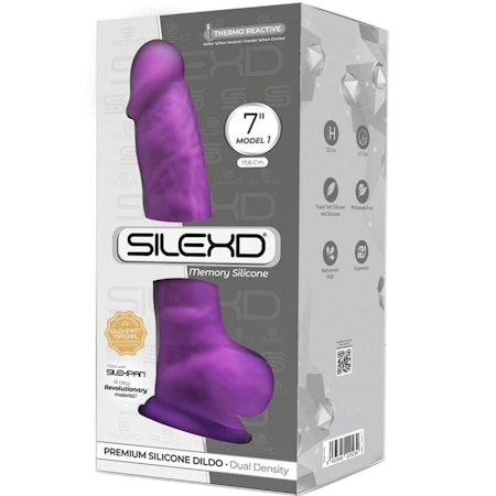 "STEVE MADD:EN" REALISTISK PENIS PREMIUM SILIKON 17.5 CM LILA