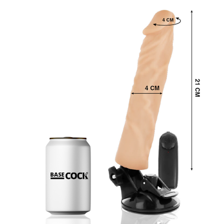 Basecock – Realistisk Vibrator Hudfärgad 21 cm x 4 cm för Naturtrogen Stimulans