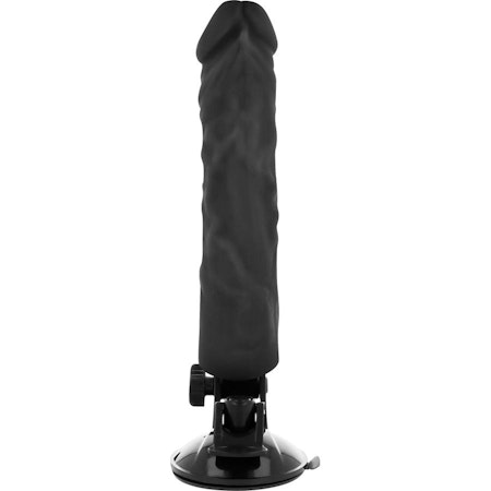 Basecock – Realistisk Vibrator Svart 21 cm x 4 cm för Intensiv och Naturtrogen Njutning