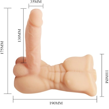 Baile – Temptation Bigger Man Dildo med Vibrator för Större Njutning och Stimulans