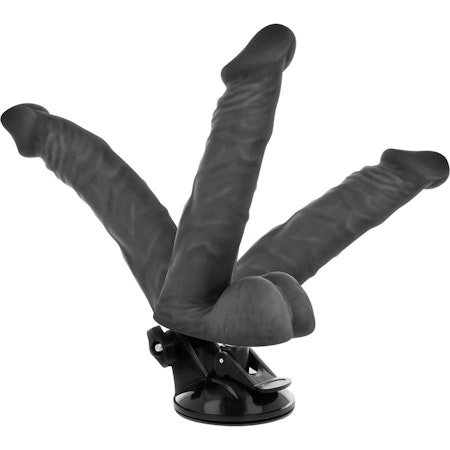 Basecock – Realistisk Svart Vibrerande Dildo med Fjärrkontroll 20 cm x 4.5 cm för Anpassningsbar Njutning