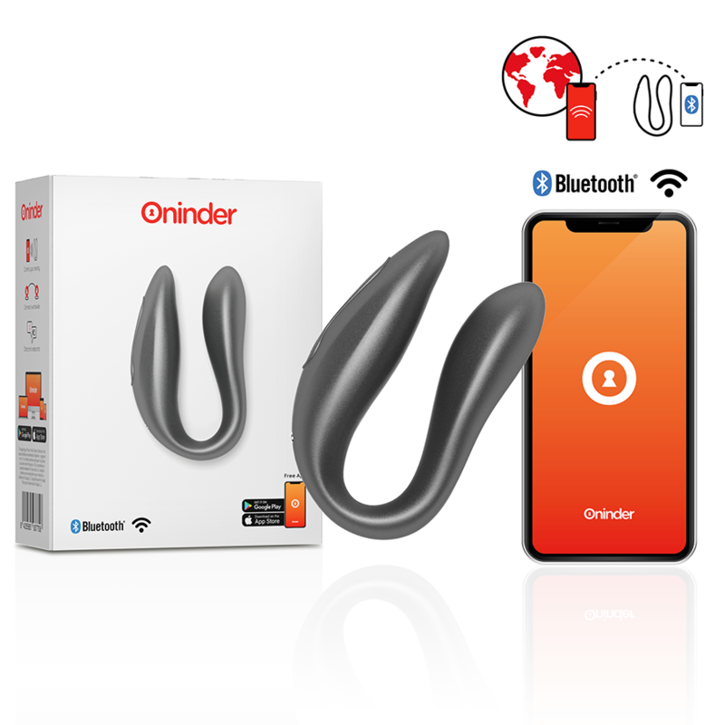 Oninder - Lisboa G-Spot & Klitoris Stimulator Svart – Dual Stimulator för Djup G-Punkts- och Klitorisnjutning i Elegant Design