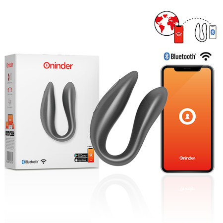 Oninder - Lisboa G-Spot & Klitoris Stimulator Svart – Dual Stimulator för Djup G-Punkts- och Klitorisnjutning i Elegant Design