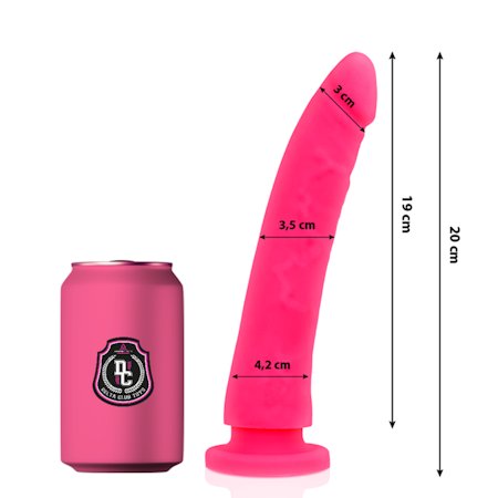 Delta Club Rosa Dildo 20 cm – Realistisk Dildo i Medicinskt Silikon för Intensiv Njutning